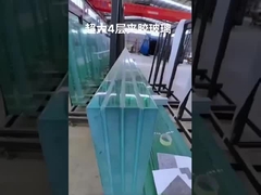 Four-layer laminated glass