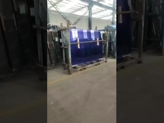 dark blue reflective glass