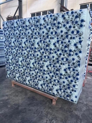 2mm style glass decoration wall decor glass    High Safety Golden Decorative Glass Ice Titanium Glass For Decoration