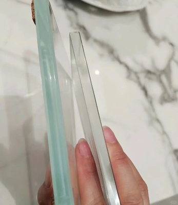 Ultra Clear High Transmittance Tempered Glass with Polished Edges